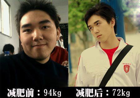 跑步机减肥前后对比照片