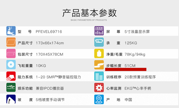 椭圆机步幅参数